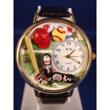 Personalized Softball Unisex Watch - Gold (WHW-G-0830001-G)