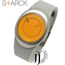 Philippe Starck Egg Gray Leather Unisex Ph6002 Box