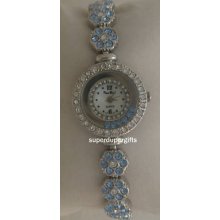 Pierre Nicol Crystal Silver Ladies Watch -