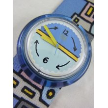 Pmn100 Swatch 1993 Kasbahnight Pop Mid Size Authentic