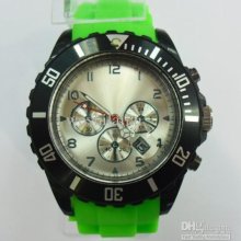 Popular Unisex Chrono Watch Silicone Strap Watch Competitive Price S