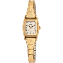 Pulsar Ladies Goldtone Quartz White Dial Watch