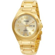 PXN152 -- Pulsar Men's Gold-tone Champagne Dial Watch
