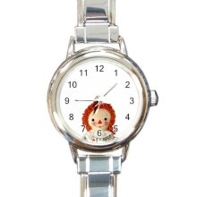 Raggedy Ann Doll Wrist Watch Italian Charm Round Womens Jewelry 14666