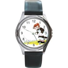 Raggedy Ann Rag Doll Round Wrist Watch