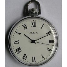 Raketa Men's Pocket Watch Ussr 1970's With Ship