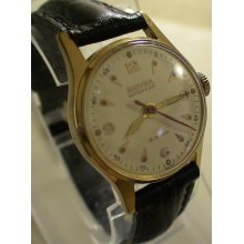 Rare Sicura Men's Swiss Made Gold Watch