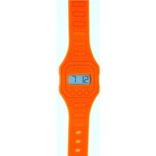 Ravel Childrens Silicone Anti-allergy Lcd Orange Strap Watch Rlcd.1-8