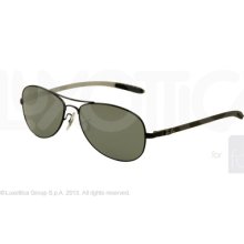 RayBan - RB8301 - Sunglasses - Men's - Aviator Style (Black Crystal / Grey Mirror (002/40) 56mm)