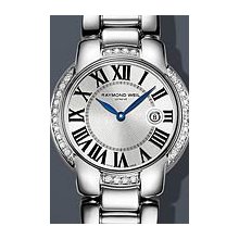 Raymond Weil Jasmine Mini Diamond 29 mm Watch - Silver Dial, Stainless Steel Bracelet 5229-STS-00659 Sale Authentic