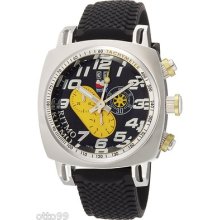 Ritmo Mundo Men's 221 Yellow Indycar Series Quartz Chronograph Stainless Steel