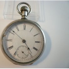 Rockford Model 1 Size 18 1877 Key Wind And Set Antique Pocket Watch