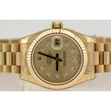 Rolex 179178 18k Yellow Gold Ladies President/unworn,factory Plastic