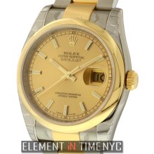 Rolex Datejust 2Tone 36mm Champagne Dial