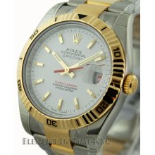 Rolex Datejust 36mm Turn-O-Graph White Stick Dial