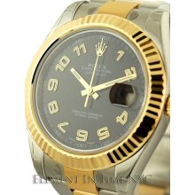 Rolex Datejust II 41mm Black Arabic Dial
