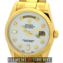 Rolex Day-Date President 18k Yellow Gold MOP Diamond Dial