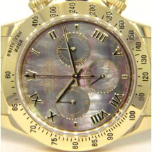 Rolex Daytona 18kt Yellow Gold Tahitian Mop Dial Inner Bezel 116528