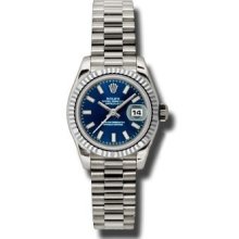 Rolex Lady White Gold President 179179 bsp