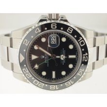Rolex Mens SS GMT-Master II Ceramic 116710 Circa 2011.