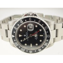 Rolex Mens SS GMT-Master II 16710 Circa 2002.