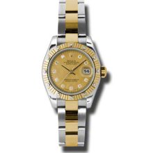 Rolex Oyster Perpetual 179313 CHGDMDO WOMEN'S WATCH