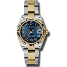 Rolex Oyster Perpetual Datejust 178273 blcao Women's Watch