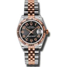Rolex Oyster Perpetual Datejust 31mm 178271 bkcaj Women Watch