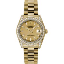 Rolex Oyster Perpetual Datejust 178158 chip women Watch