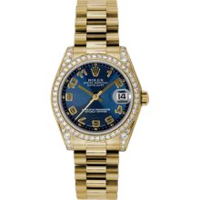 Rolex Oyster Perpetual Datejust 178158 blcap women Watch