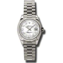 Rolex President White Gold 179179 MDP WOMEN'S WATCH