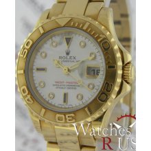 Rolex Yacht-master 169628 Mother Of Pearl Dial Yellow Gold Oyster Bracelet