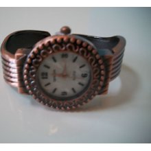 Rose Gold Western Style Designer Watch Bangle