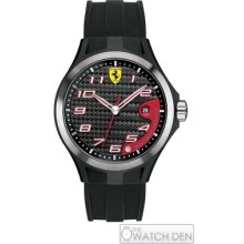 Scuderia Ferrari Mens Rubber Strap Sf 102 'lap Time' Watch - 0830012
