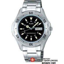 Seiko Alba Ingenu Quartz Men's Apbu013 Black X Silver Watch