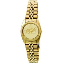 Seiko Ladies Gold Tone Case Watch W/ Bracelet And Custom Medallion Dial