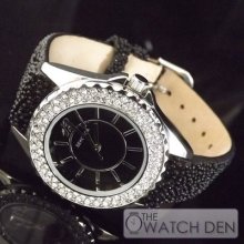 Sekonda - Ladies Pearl Effect Leather Strap Watch - 4693