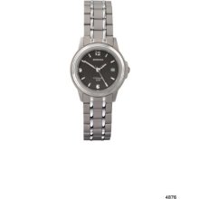 Sekonda Ladies Quartz Watch With Black Dial Analogue Display And Silver Titanium Bracelet 4876.27