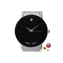 Sinobi Stylish Ladies Men's Watches Black Round Dial Quartz Wristwatch