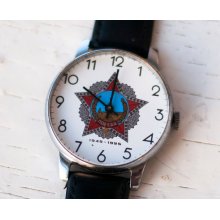 Soviet watch Russian watch Men watch Mechanical watch -white clock face watch- 
