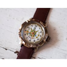 Soviet watch Russian watch Men watch Mechanical watch vostok komandirskie men's wrist Commander Russian Army frontier watch