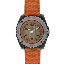SPROUT Watches Large Organic Cotton Strap Watch