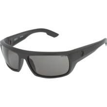 Spy Bounty ANSI Z87.7 Certified Sunglasses - Polarized Matte Black/Grey Polarized, One Size