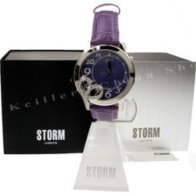 Storm Watches 47010/v Dara Purple Leather Women Watch