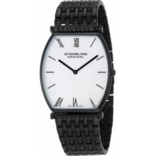 Stuhrling Original 511.33597 Mens Meydan Classis Swiss Quartz with Black IP Case White MOP Dial and Black IP Bracelet Watch