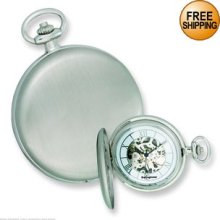 Swingtime Chrome Plated Brass Mechanical Pocket Watch (Each)