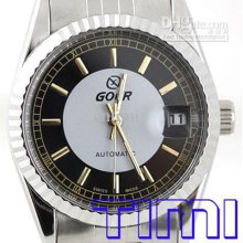 Swiss Made Antique Golden Auto Mechanical S/steel Watch