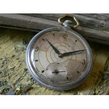 Swiss watch Chronometre Aktos Swiss Made Pocket Watch SERVICED 1930 - 40's WWII ERA