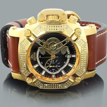 Techno Master Mens Diamond Watch 0.18ct
