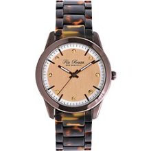 Ted Baker 3-Hand Brown Tortoise Women's watch #TE4081